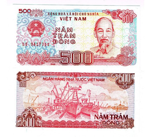 D_606068-MLM76469032689_052024-O.jpg Billete De Vietnam 500 Dong Puerto De Hai Phong Nuevo Sin C.