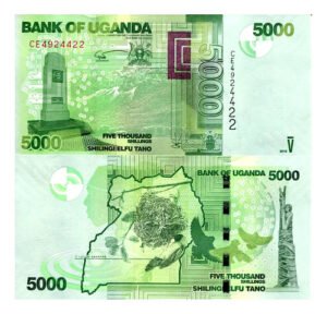 Billete De Uganda De 5,000 Chelines, 2019 Nuevo Sin Circular