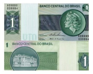 Billete De Brasil 1 Cruzeiro, Nuevo Sin Circular, 1980