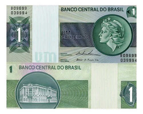 Billete De Brasil 1 Cruzeiro, Nuevo Sin Circular, 1980