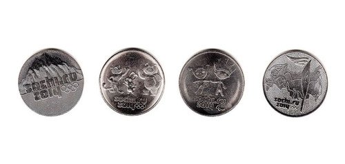 D_613242-MLM50601950411_072022-O.jpg Billete Y 4 Monedas Rusia Rublos Olimpiadas Del 2014 Sochi