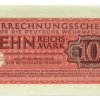 Billete de Alemania 10 Reichsmark 1944 — Emisión militar