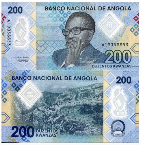 D_620240-MLM50237064307_062022-O.jpg Billete De Angola 200 Kwanzas 2020 Agostinho 1º Pte Polímero