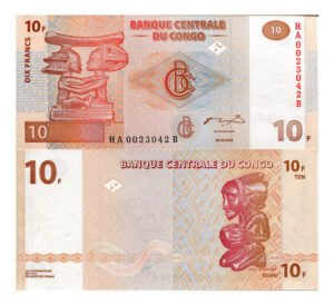 D_622149-MLM48835491477_012022-O.jpg Billete Del Congo 10 Francos, Nuevo Sin Circular 2003