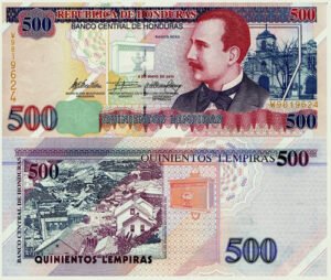 Billete De Honduras De 500 Lempiras, Nuevo Sin Circular 2019