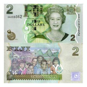 Billete De Fiji 2 De Dollars, Reina Isabel Il, Estadio 2011
