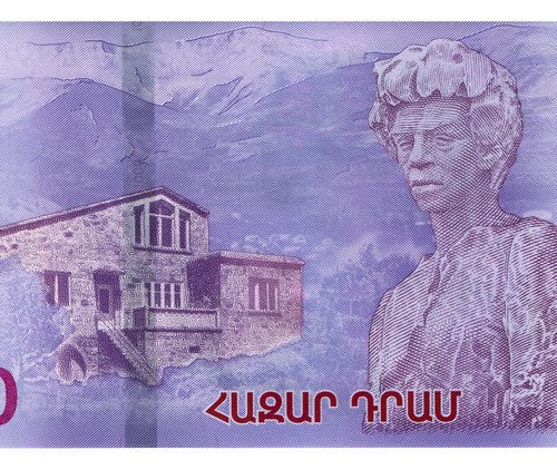 D_629676-MLM80777659469_112024-O.jpg Billete De Armenia 1000 Dram Poeta Paruyr Sevak Nvo S C 2022