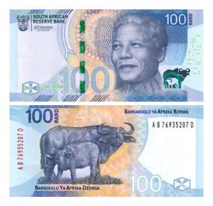 Billete De Sudáfrica 100 Rand Mandela & Toro Nuevo Sn C 2023