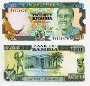 D_632335-MLM71439913748_092023-O.jpg Billete De Zambia 20 Kwachas Antílope Nuevo Sin Circular1991