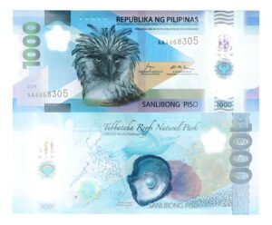 Billete De Filipinas 1000 Piso Águila Filipina Polímero 2024