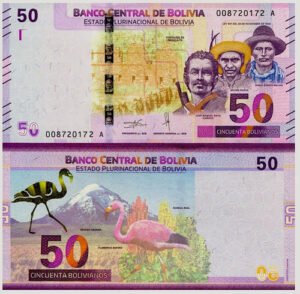 D_639060-MLM51531425213_092022-O.jpg Billete De Bolivia 50 Bolivianos Nuevo Sin C. Flamingo 2019