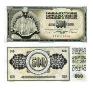 D_640665-MLM72563574331_102023-O.jpg Billete De Yugoslavia 500 Dinares Nikola Tesla Nvo. S C 1981