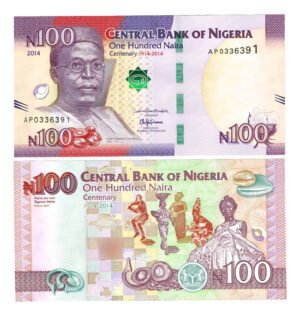 Billete De Nigeria 100 Nairas; Obafemi Awolowo Emitido 2014