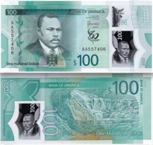 Billete De Jamaica 100 Dollar Polímero 60º Nuevo Sin C. 2022