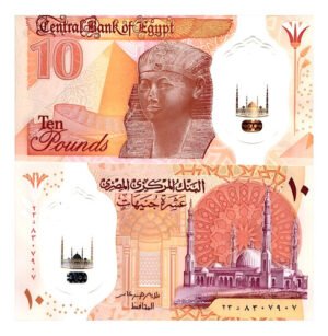 Billete De Egipto 10 Pounds 2022 Polímero, Reina Hatshepsut
