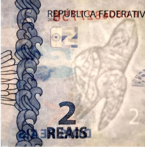 Billete De Brasil 2 Reales 2010 Nuevo Sin Circular - Tortuga