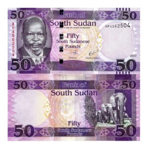 Billete De Sudán Del Sur 50 Pounds, 2019 Nuevo Sin Circular