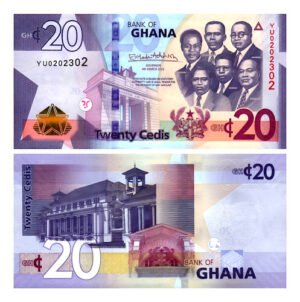 Billete De Ghana 20 Cedis Los 6 Grandes Líderes D Ghana 2022