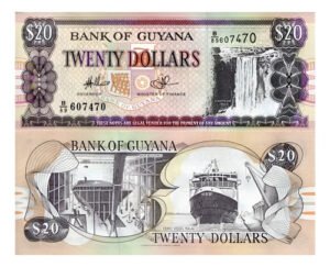 Billete De Guyana $ 20 Dollars 2006 Catarata Kaieteur Nvo Sc