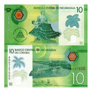 Billete De Nicaragua 10 Córdobas Nuevo Sin Circular Polímero