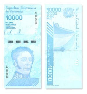 D_676069-MLM83977337721_042025-O.jpg Billete De Venezuela 10,000 Bolívares Soberanos Bolívar 2019