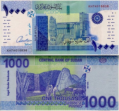 D_680308-MLM52056054466_102022-O.jpg Billete De Sudán De 1,000 Pounds 2022, Nuevo Sin Circular