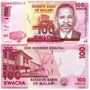 Billete De Malaui & Malawi 100 Kwachas Federick Sangal Nuevo