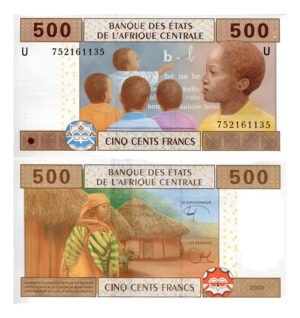 Billete De Camerún 500 Francos Cfa, Nuevo Sin Circular 2002