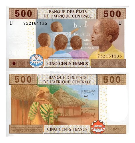 D_696638-MLM94300025986_102025-O.jpg Billete De Camerún 500 Francos Cfa, Nuevo Sin Circular 2002