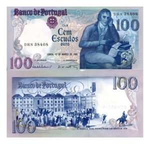 Billete De Portugal 100 Escudos Gobernador Bocage Nuevo 1985