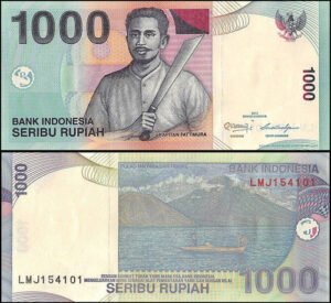 Billete De Indonesia 1,000 Rupiah Nuevo Sin Circular 2013