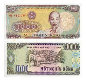 D_711234-MLM72078669915_102023-O.jpg Billete De Vietnam 1,000 Dong, Ho Chi Minh Y Elefante Nuevo