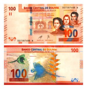 D_713970-MLM94881471459_102025-O.jpg Billete De Bolivia 100 Bolivianos Guacamayo Nvo. Sin C 2025