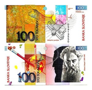 Billete De Eslovenia De 100 Tólar 1992 Rihard Jakopic, Nvo.