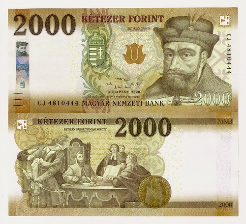 Billete De Hungría 2000 Florines, Principe Gábor, Nuevo 2020