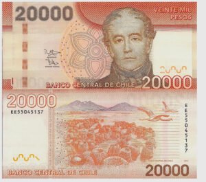 Billete De Chile 20,000 Pesos 2020 Andrés Bello, Nuevo Sin/c