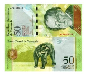 D_718397-MLM51372727033_092022-O.jpg Billete De Venezuela 50 Bolívares, Oso Frontino 2015