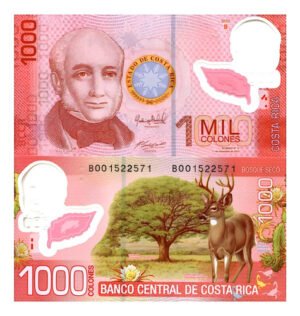 Billete De Costa Rica De 1,000 Colones Polímero Emitido 2013