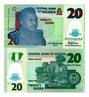 Billete De Nigeria 20 Naira 2021 Polímero Nuevo Sin Circular