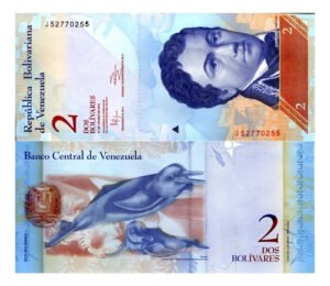D_734631-MLM108430631508_032026-O.jpg Billete De Venezuela 2 Bolívares, Delfines Del Orinoco 2012