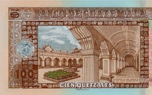 Billete De Guatemala 100 Quetzales, Nuevo Sin Circular, 2021
