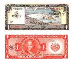 Billete De El Salvador De Un Colón, 1980, Nuevo Sin Circular
