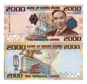 Billete De Sierra Leona 2,000 Leona Wallace-johnson Nvo. S C