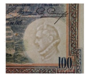 Billete De España 100 Peseta El Rey Felipe Il 1925 Circulado