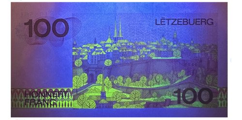 Billete De Luxemburgo 100 Francos, Gran Duque De Luxemburgo