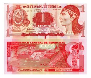 Billete De Honduras 1 Lempira, Nuevo Sin Circular, 2019