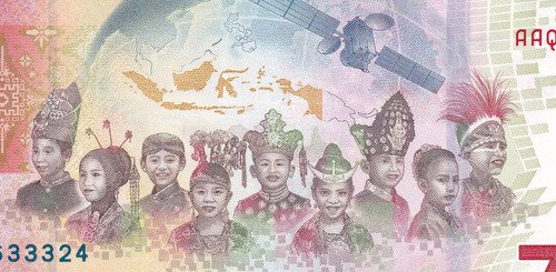 Billete De Indonesia 75,000 Rupiah 75 Años De Indepen. 2020