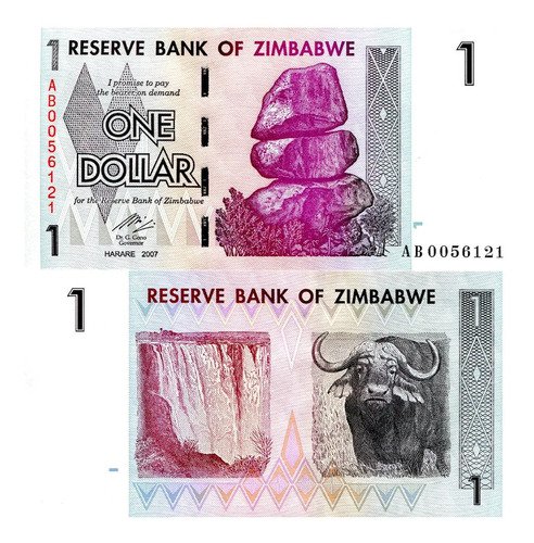 D_769738-MLM48842202893_012022-O.jpg Billete De Zimbabue 1 Dolar, Nuevo Sin Circular