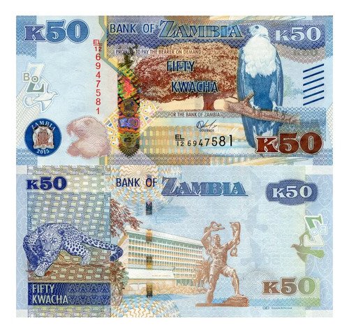 D_772424-MLM72132081259_102023-O.jpg Billete De Zambia 50 Kwachas Águila Y Leopardo Nvo. S C 2022