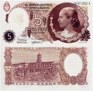 D_772477-MLM48844378676_012022-O.jpg 6 Billetes De Argentina Facsímil & Fantasía De Eva Perón2020